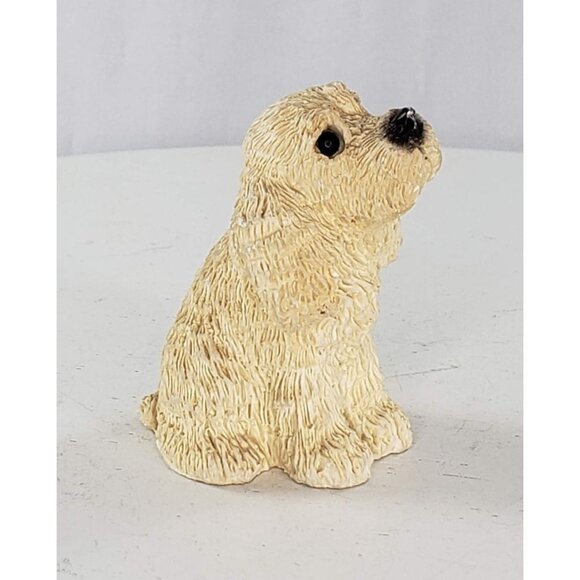 Stone Critters Cocker Spaniel Puppy Dog Miniature Figurine - Picture 1 of 6